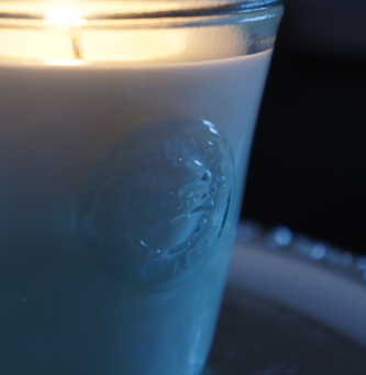 aroma glass soy candle