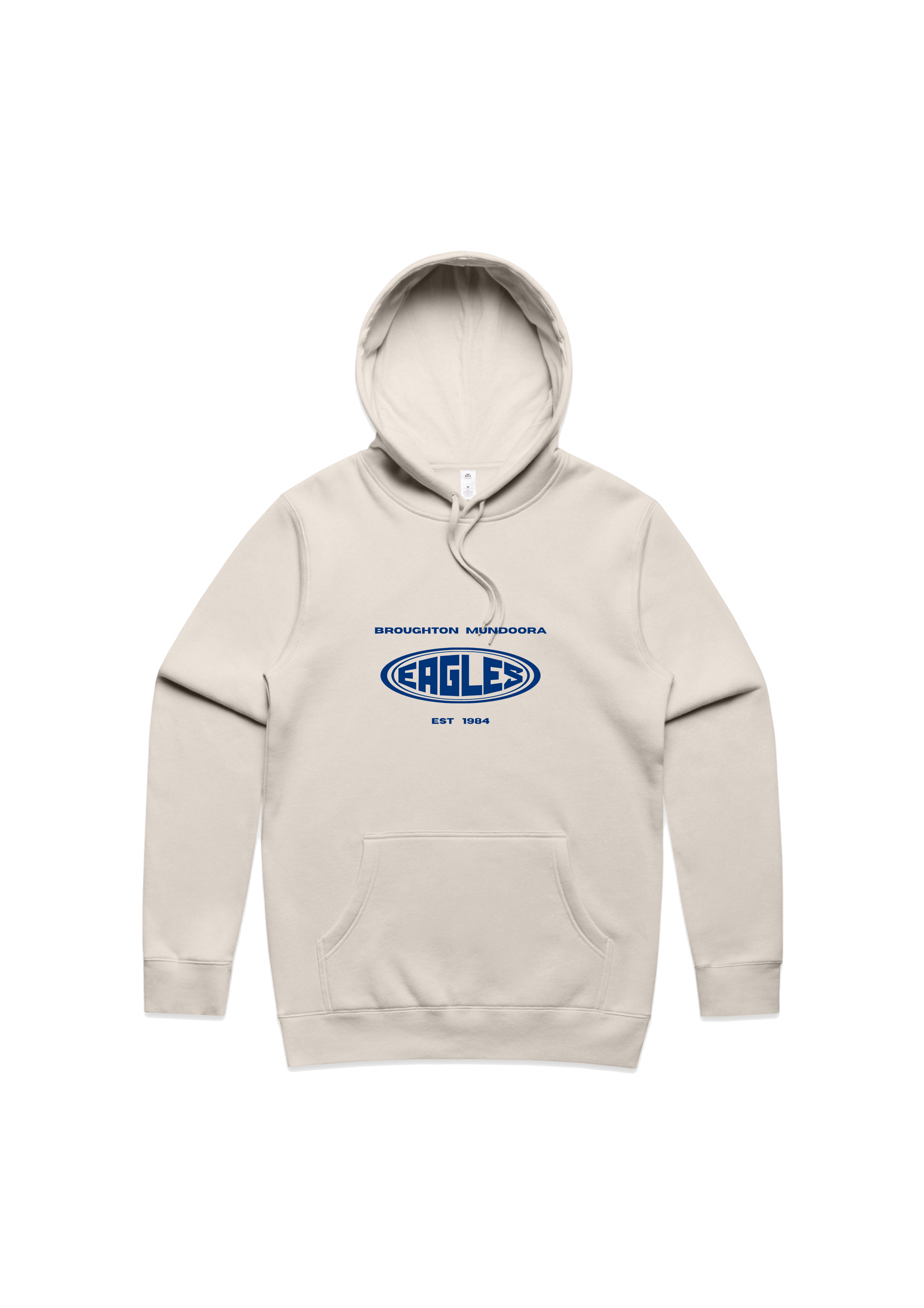 Eagles Hoodie Bone Blue Logo (Digital Print)
