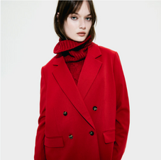 H&M | Red Blazer | S (oversize) 