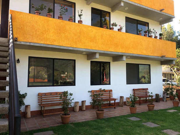 Front of the apartment