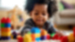 toddler playing with educational toys