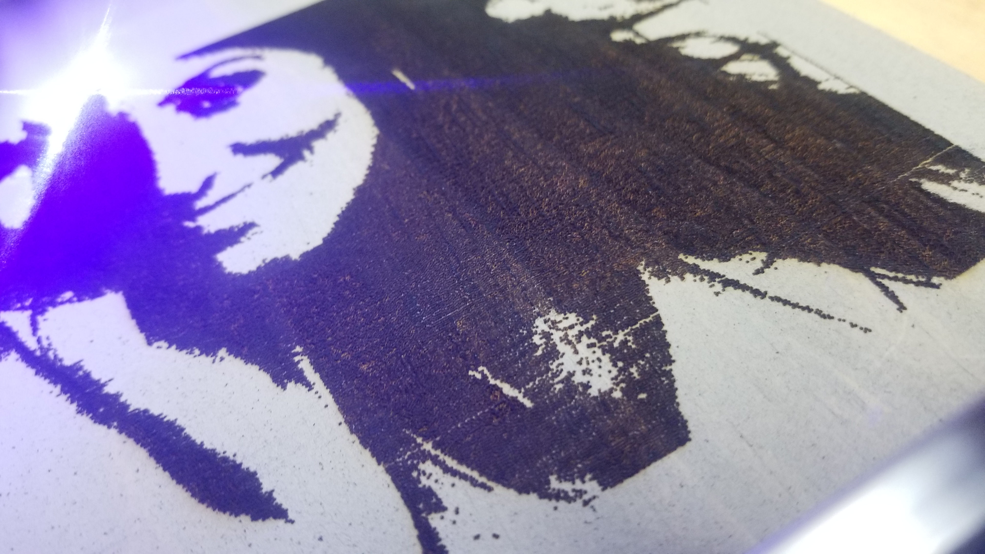Laser-engraved Portrait