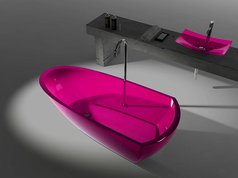 Miniaturbild: Transparente Badewanne aus Resin LX6592 B2