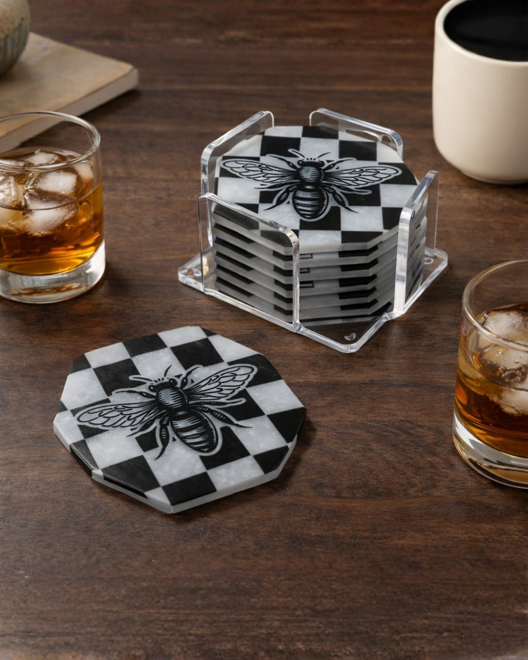 Checkmate Coaster Set