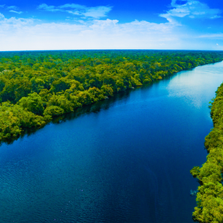 Amazon river in Brazil
