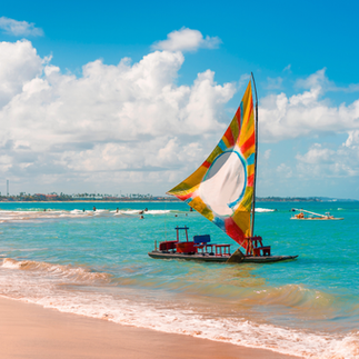 Porto de Galinhas Beach in Tamandaré, Pernambuco, Brazil
