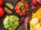 Chips and guacamole or salsa