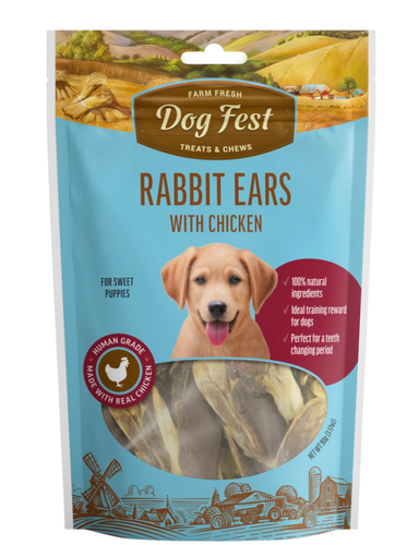 Rabbit ears with chicken (suitable for puppies) | Fur&Feather