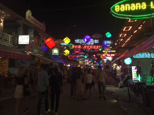 Pub Street in Siem Reap, Cambodia