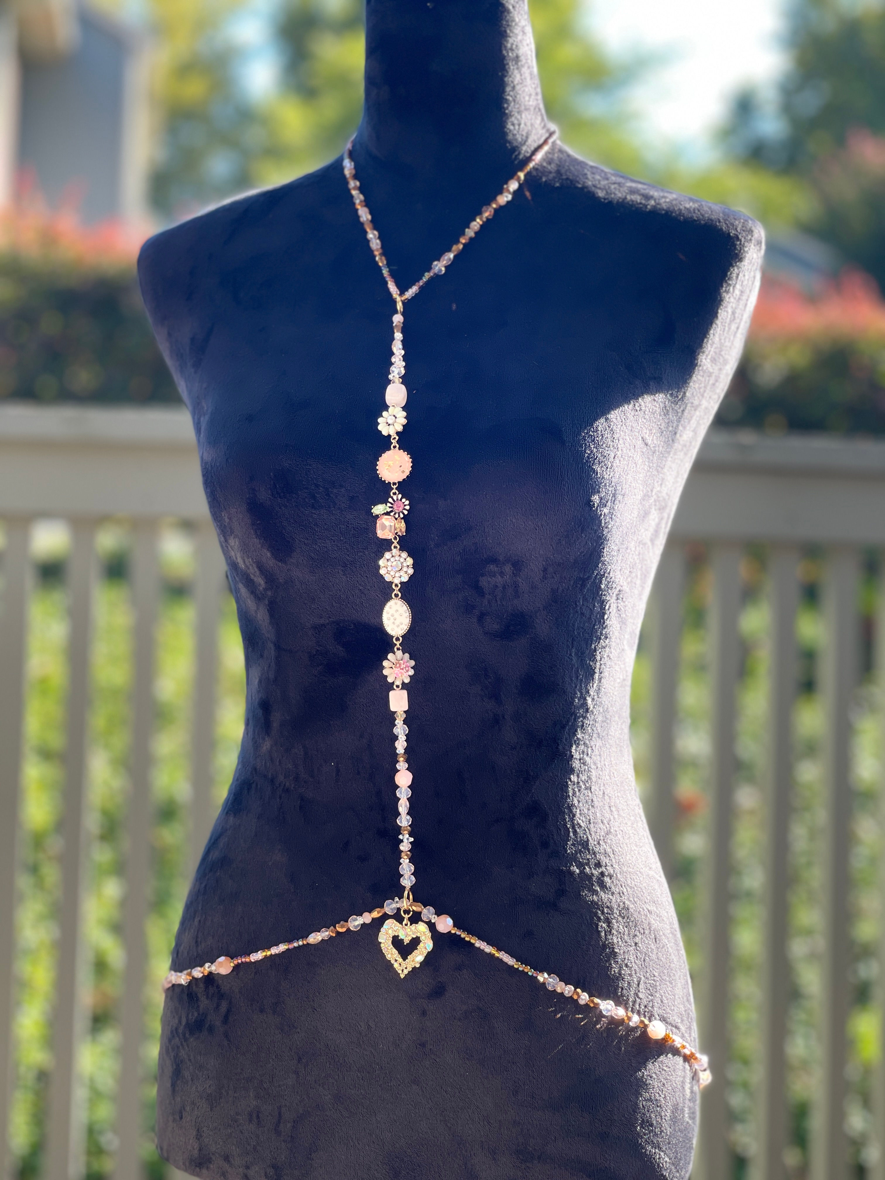 Flower Body Beads w/ Anklet