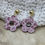 Miniature : Boucles d'oreilles cuir fleur TESSA