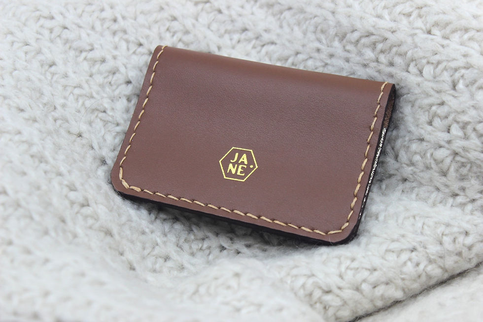 Miniature : Porte-cartes cuir marron GABIN