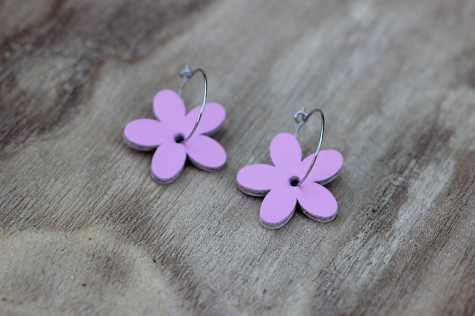 Miniature : Boucles d'oreilles CHARLIE en cuir