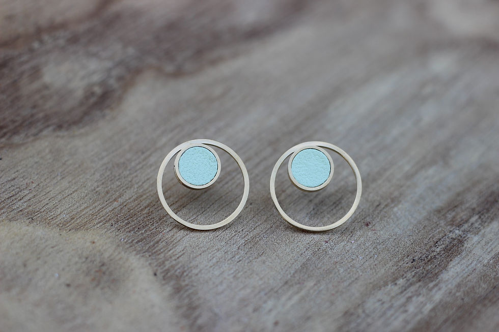 Miniature : Boucles d'oreilles cuir MIA