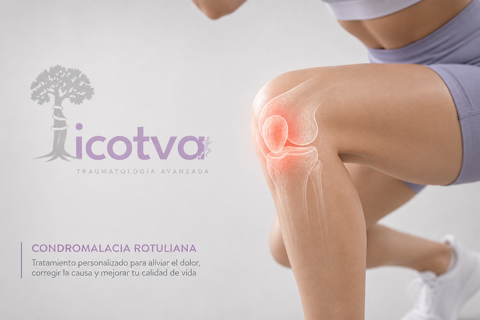 Condromalacia rotuliana: dolor anterior de rodilla