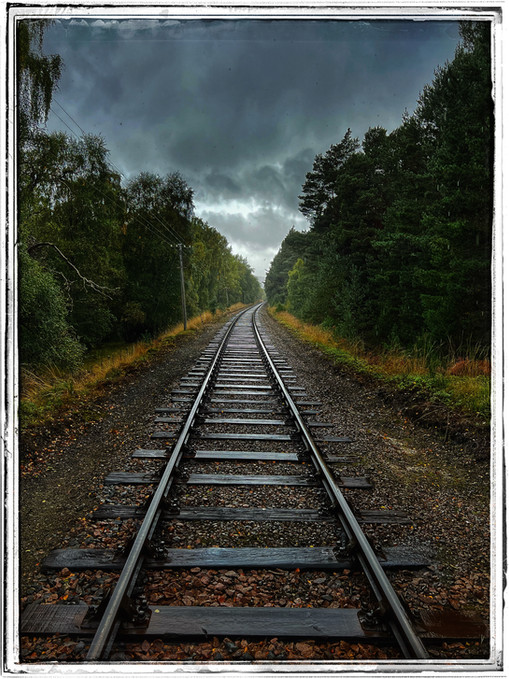 Looking down the track