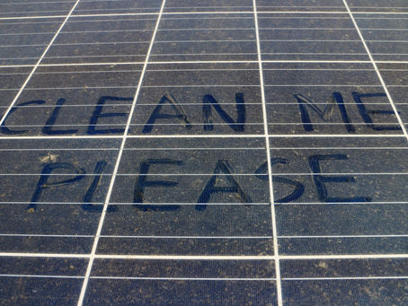 The importance of Solar panel cleaning !