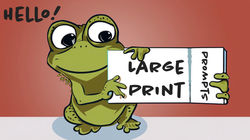 Large Print Prompts