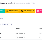1DogSports payments and financial reports screenshot