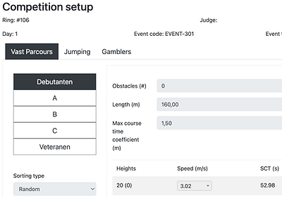 1DogSports class setup screenshot