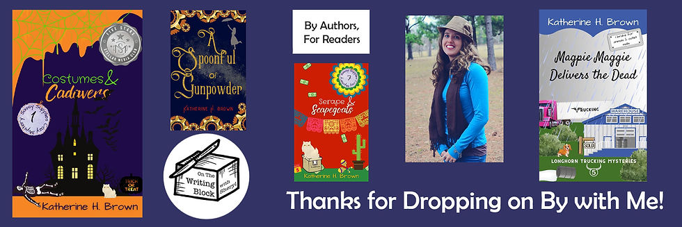 photo collage of books by katherine h. brown