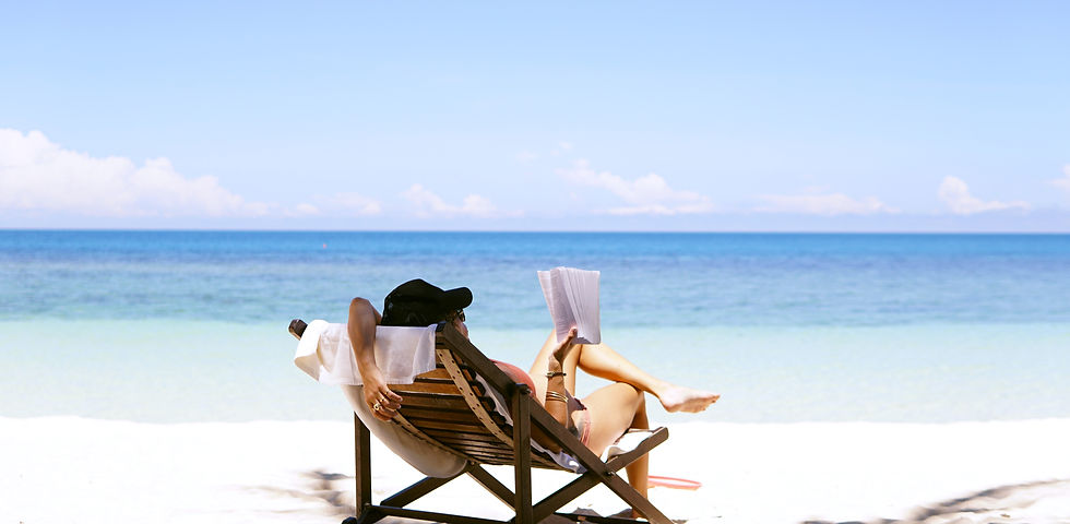 Taking time to yourself on the beach.
