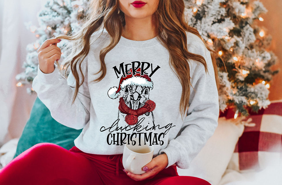 Merry Clucking Christmas- Unisex Crew