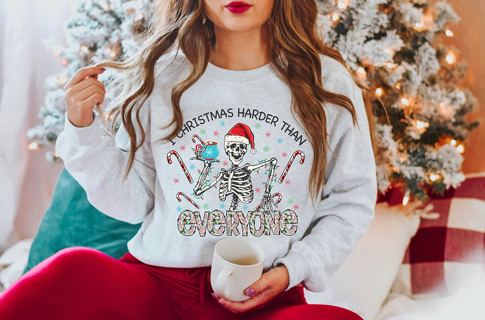 I Christmas Harder- Unisex Crew