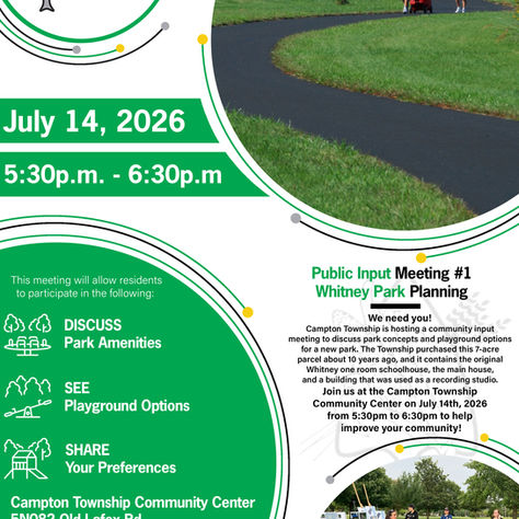 Public Input Meeting #1, Whitney Park Planning