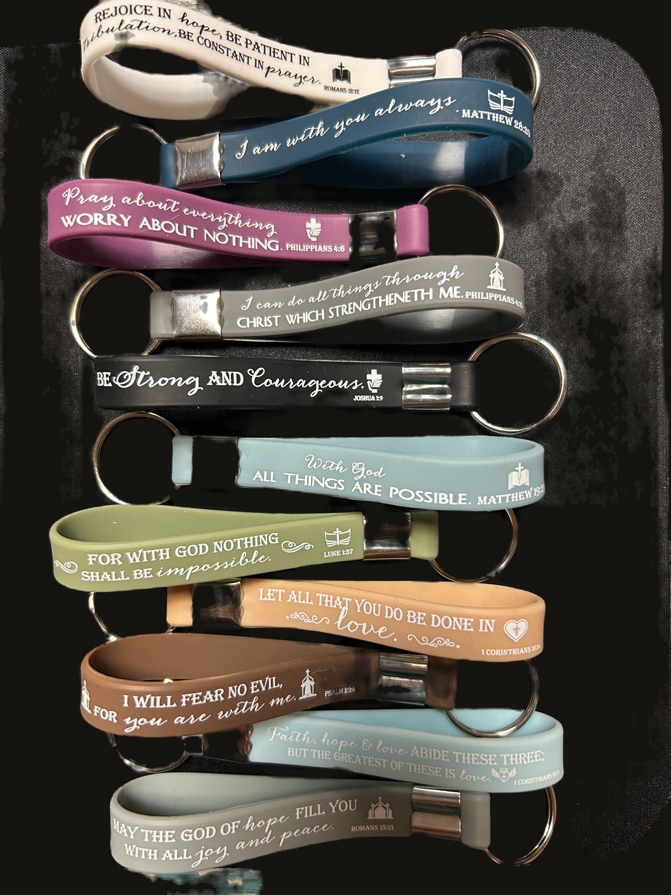 Bible Verse Key Chains