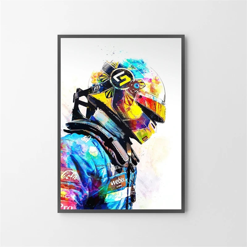Thumbnail: Pop Watercolor Formula One Grand Prix Canvas