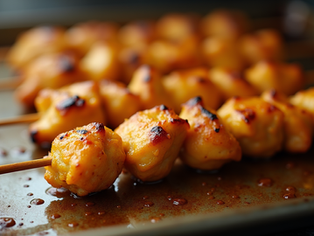 Oven-Baked Turmeric-Honey Chicken Skewers for a Healthier Twist on Fast Food