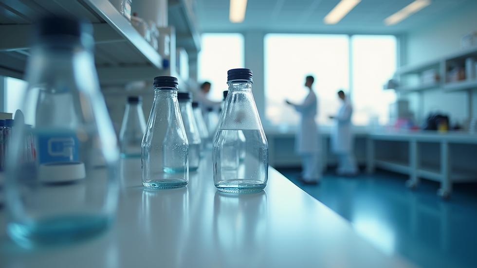 Close-up of a research laboratory focused on pediatric cancer studies