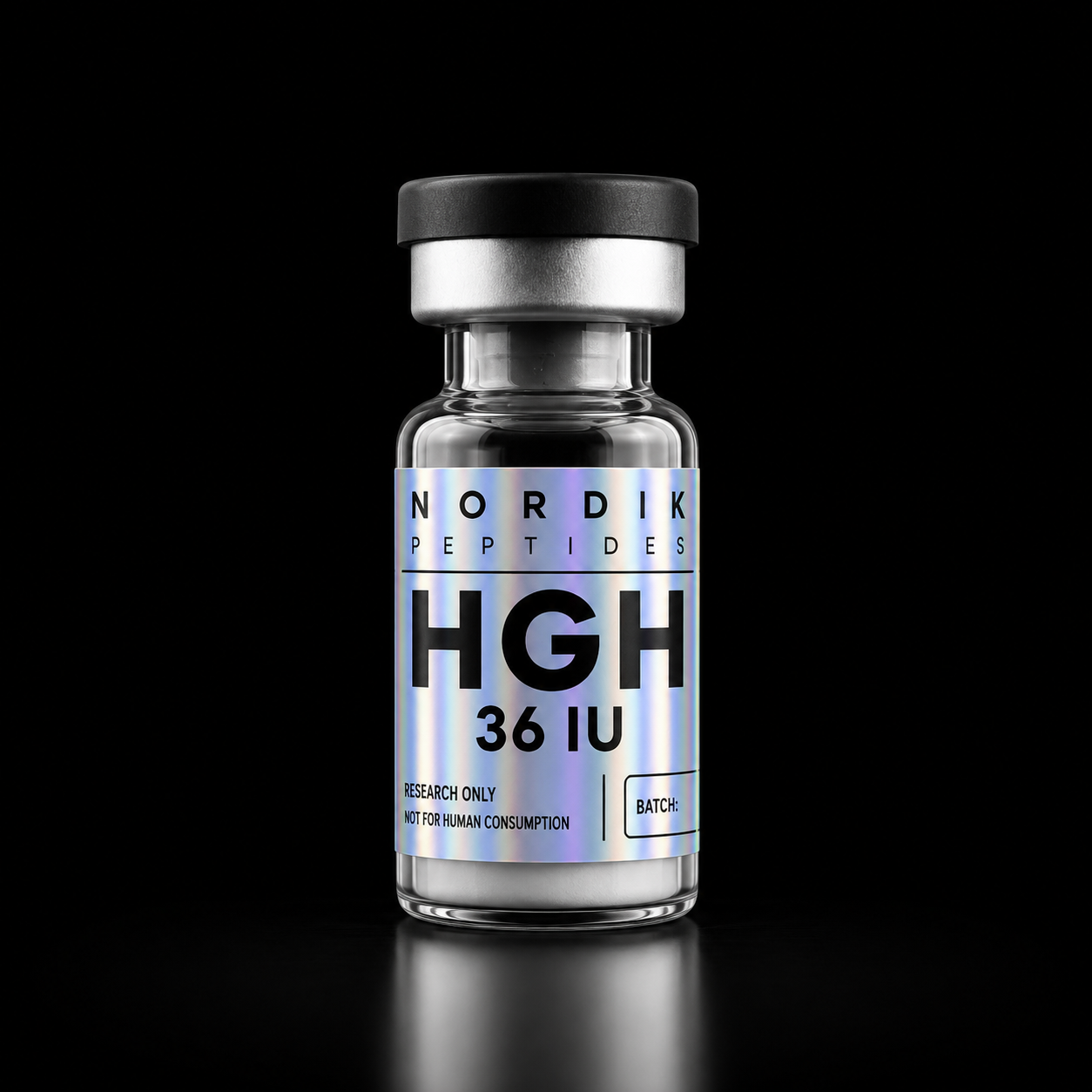 Fiole HGH 36 IU de Nordik Peptides, hormone de croissance de recherche de haute pureté avec analyses HPLC et certificat d’ana