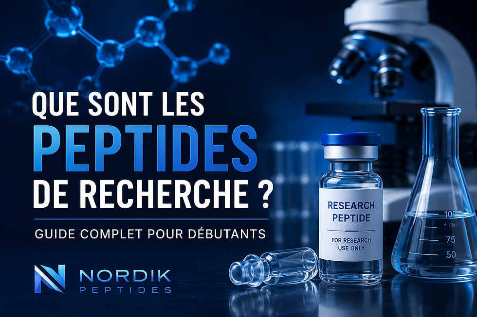 Peptides de recherche haute pureté au Canada par Nordik Peptides