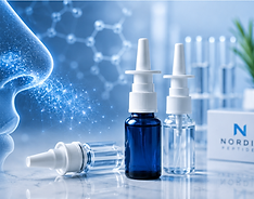 Collection of nasal sprays for laboratory research peptides, Nordik Peptides Canada.