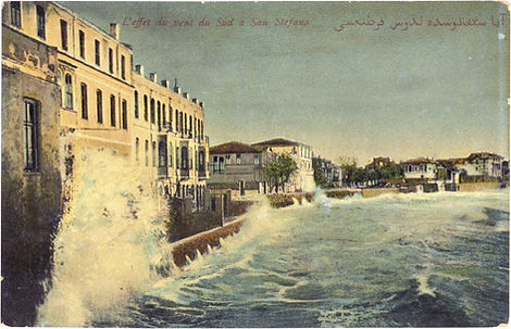 Postcard of the Shore of Yeşilköy (Source: Salt Research)