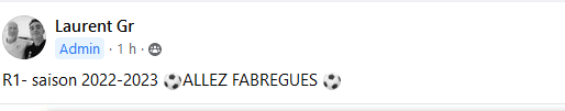 poules des équipes R 1 , R2 et U 20 , U 17 régional ,AS Fabrègues saison 2022/2023: