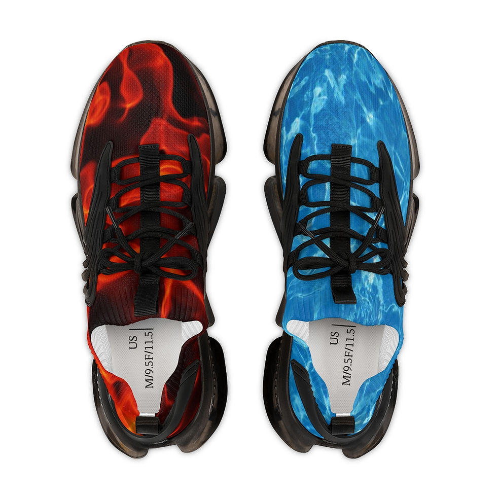 Thumbnail: Yin and Yang Shoes - Fire and Water 