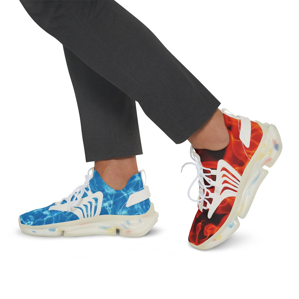 Thumbnail: Yin and Yang Shoes - Fire and Water 