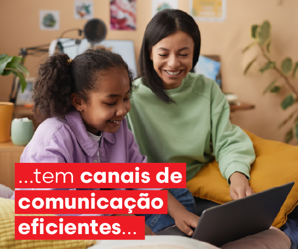 ...tem canais de comunicação eficientes...