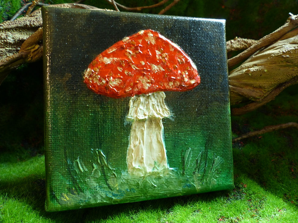 Mini Mushroom #6 Original Artwork