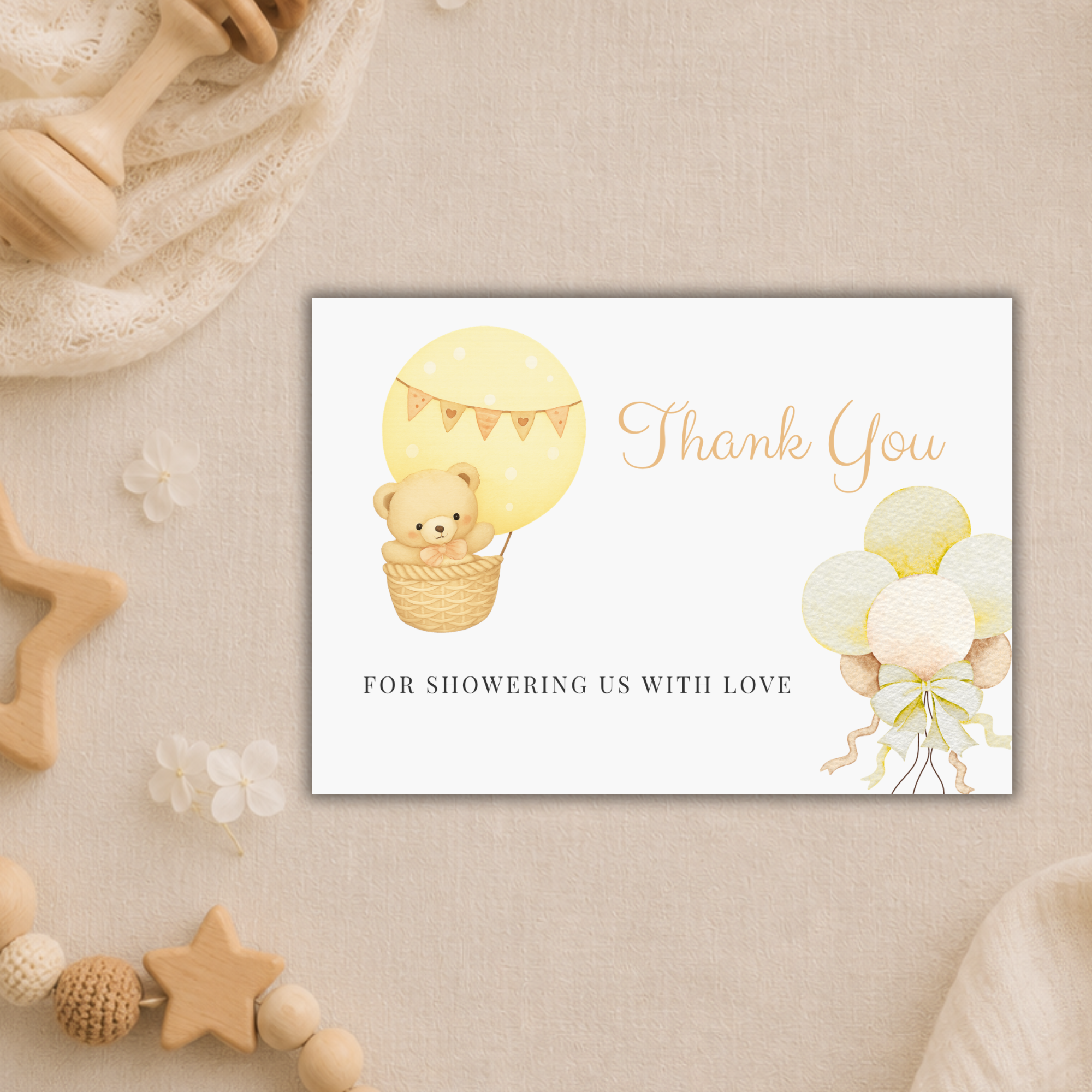 Teddy Bear Baby Shower - Yellow - Bundle Package