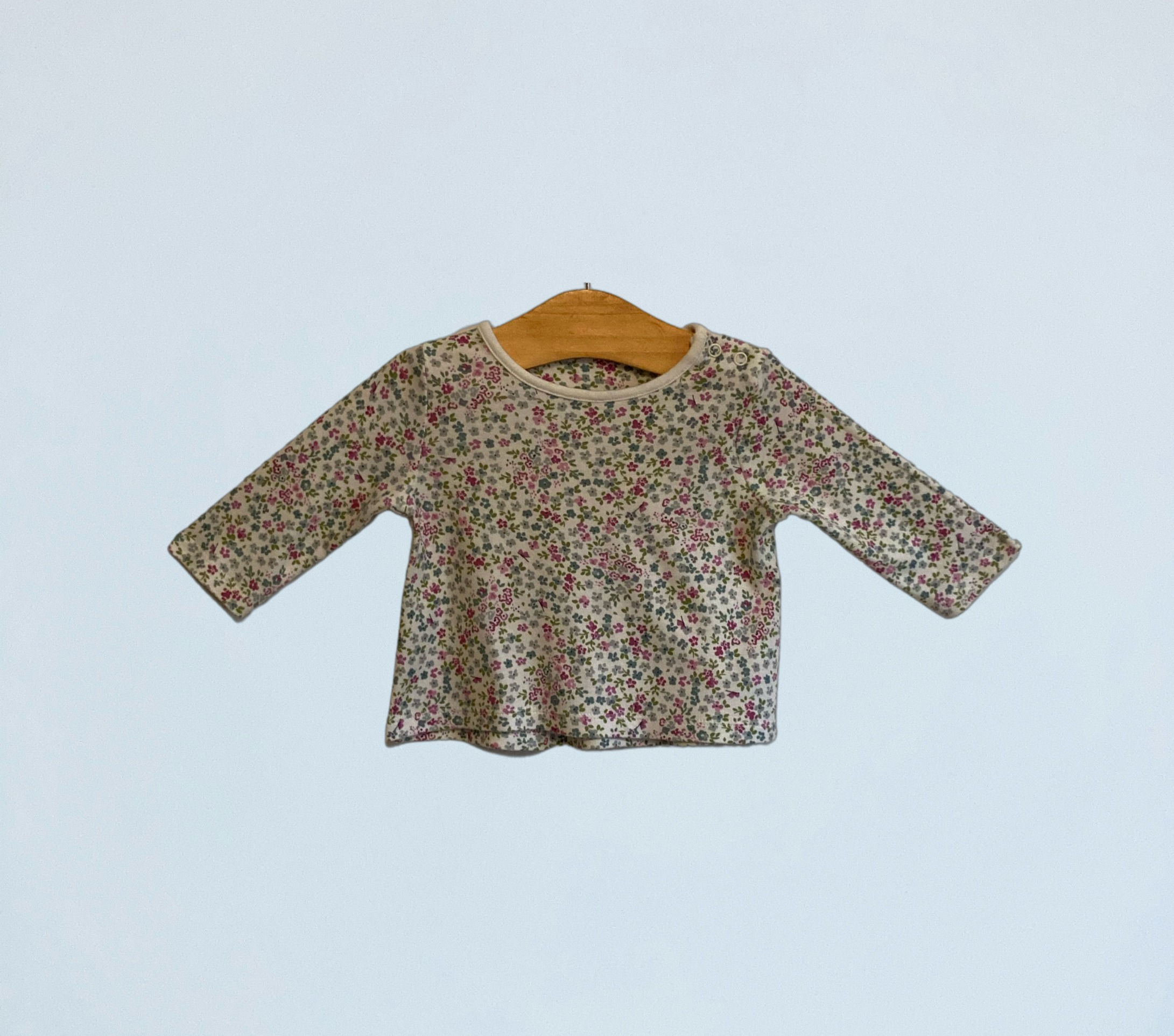 BABY 3-6 Mothercare floral t-shirt EUC