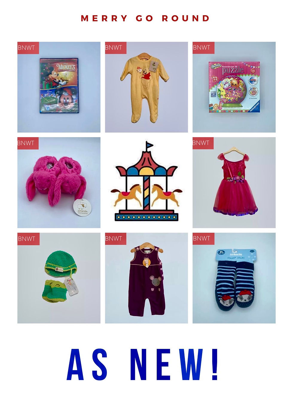 Amazing range of 'as new' items, perfect for gifts!