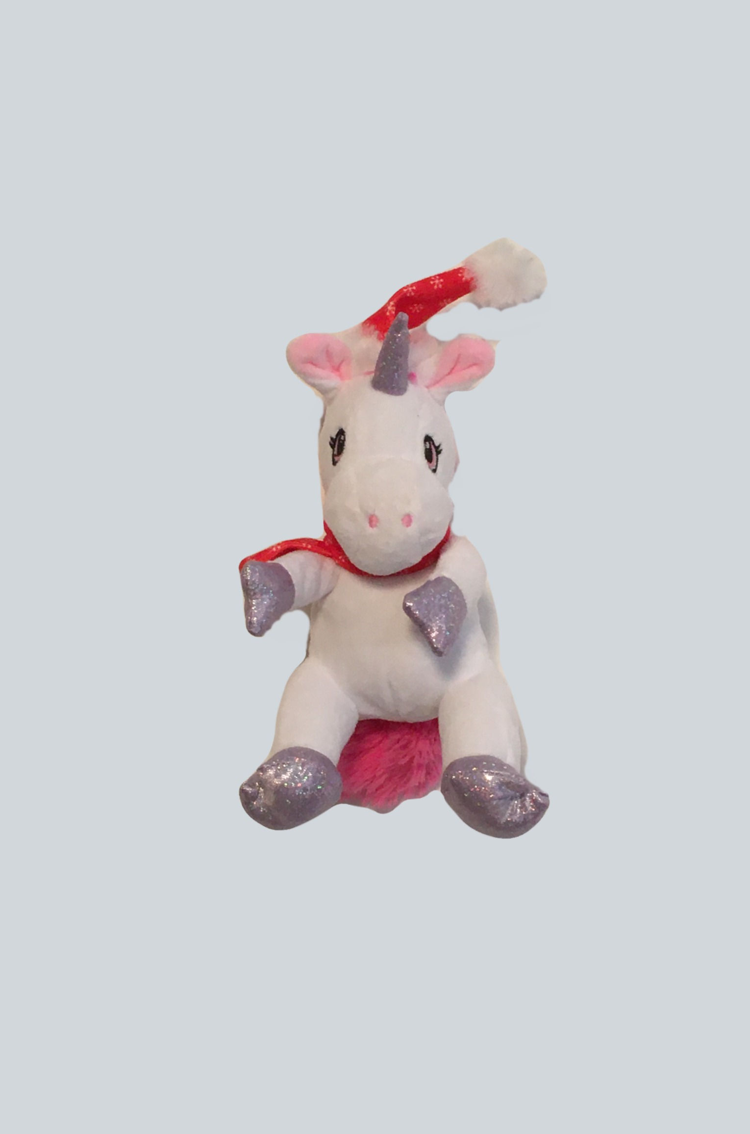 SOFT TOY Christmas unicorn GUC
