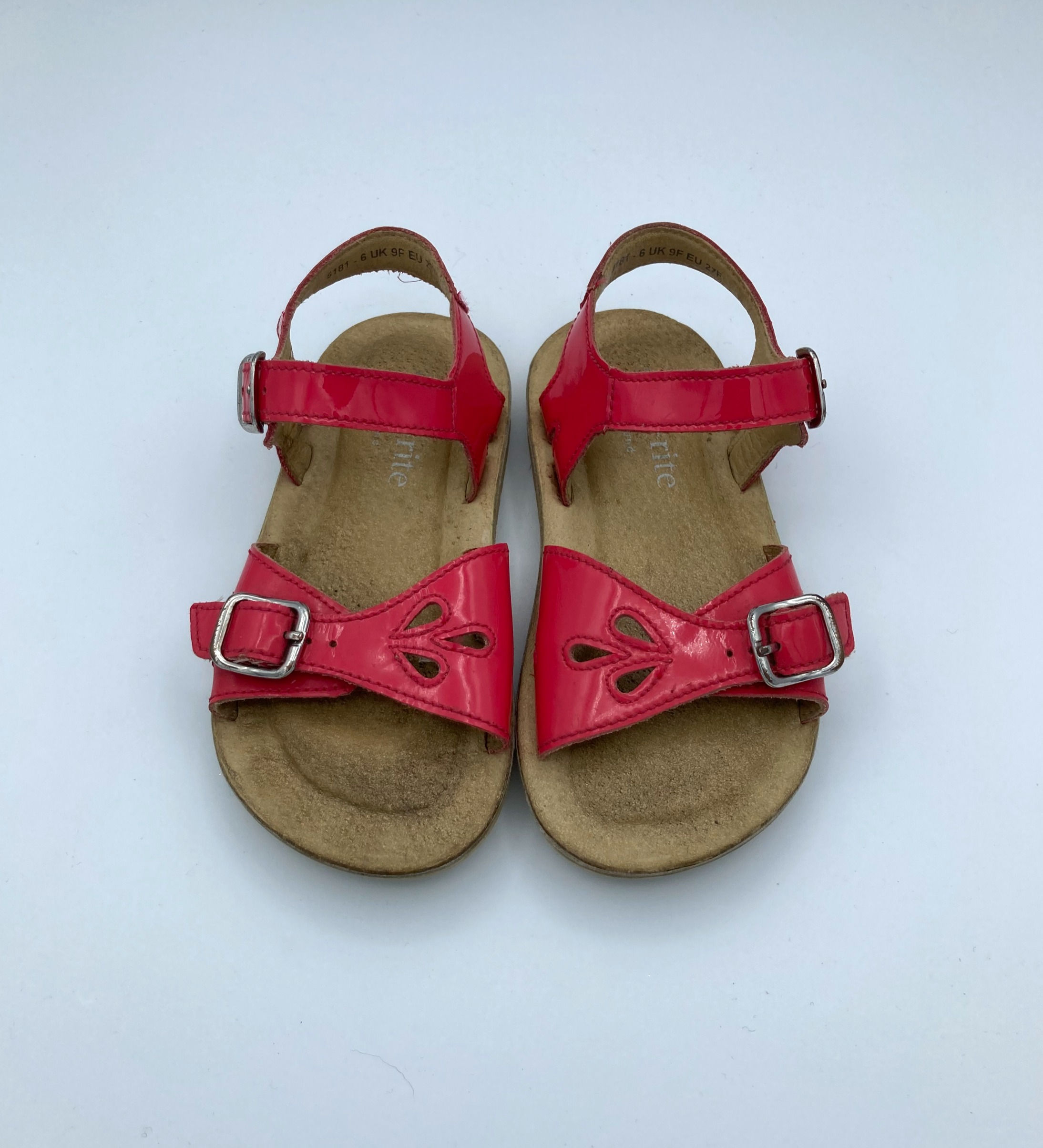 INFANT SIZE 9 F Start-Rite pink patent sandals VGUC