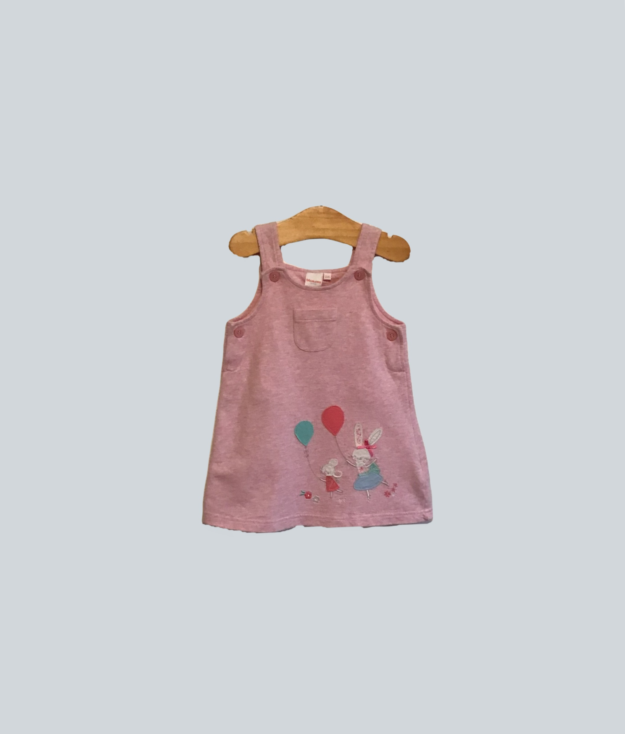 BABY 9-12 Bluezoo pink dress EUC