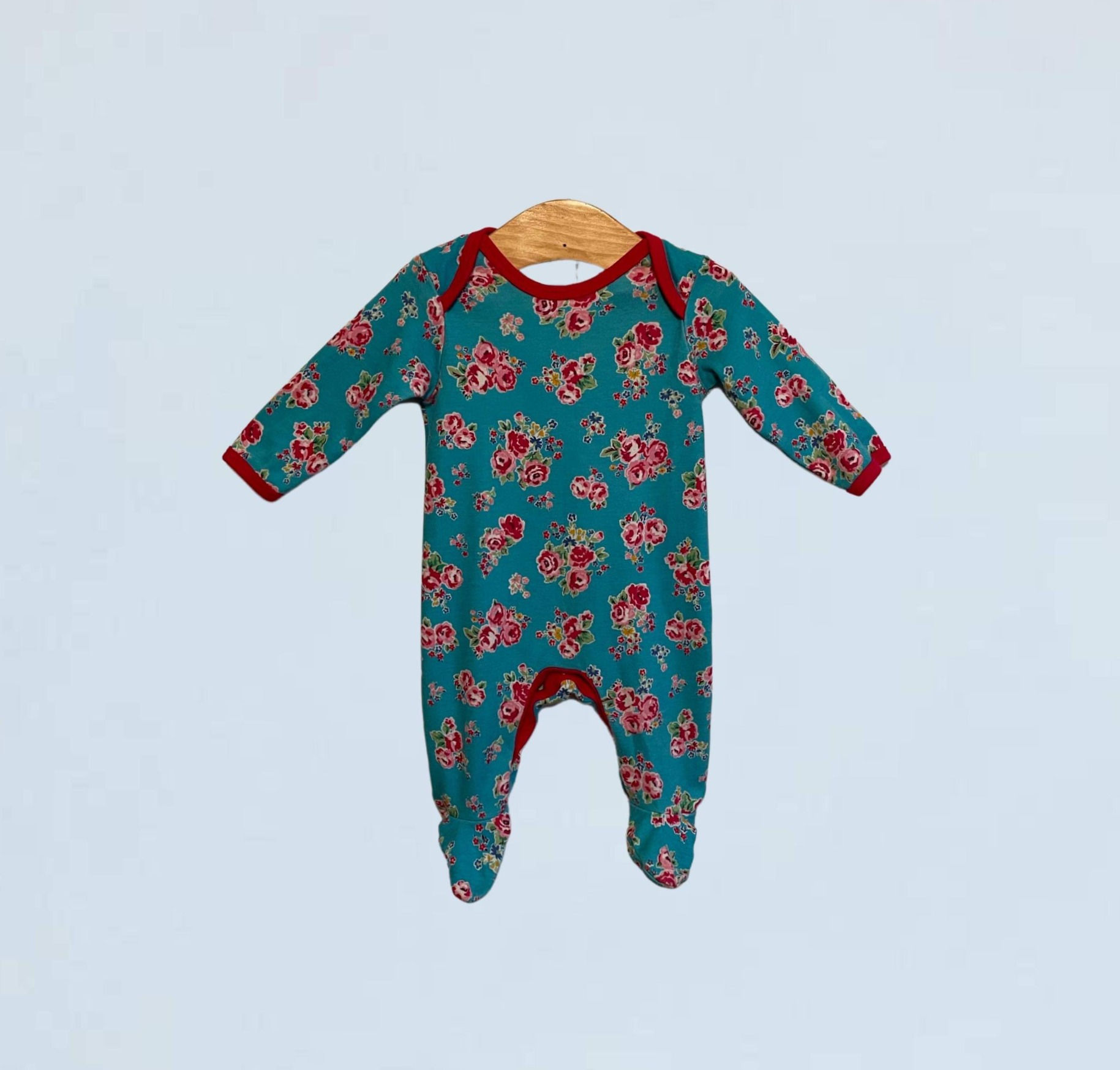 BABY 0-3 Mini Club floral sleepsuit EUC