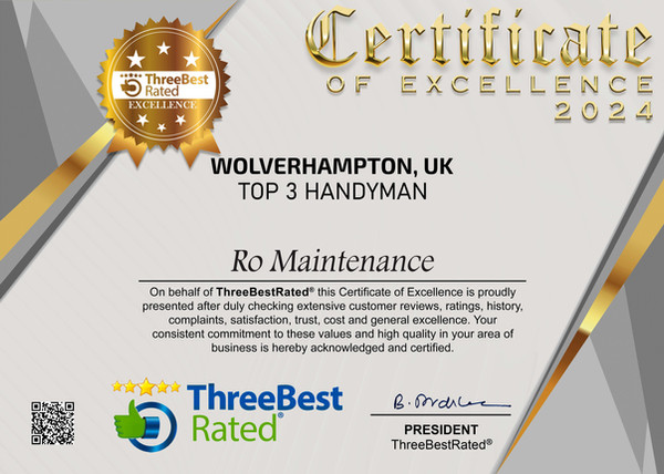 RO Maintenance ThreeBest Rated recognition